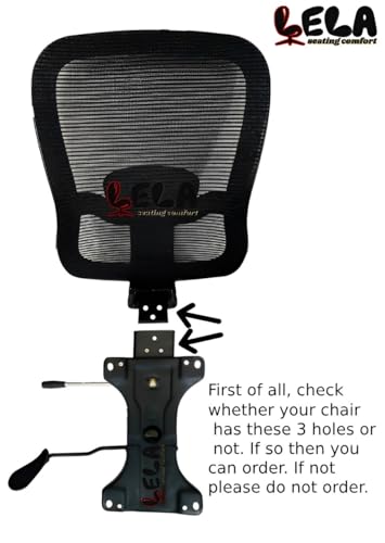 Image of Push Back Mechanism Chair with Gas Lift Cylinder and Caster Wheels | Universal Office Chair Spare Parts Replacement Kit Ideal for Revolving, Executive and Gaming Chairs (White)