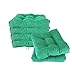 6 Cojines para Asientos de Silla, 40x40 CM, Altura de 7 CM, Acolchados, Relleno de Fibra Hueca. Cómodos y BIandos, Ideal para sillas de Cocina y Salón, Comedor y jardín. (Verde, Pack 6 Unidades)