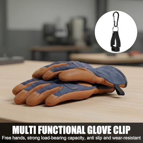 Handschuhe Halter Handschuh Clips Halter 4 Stück Grabber Halter für Arbeitshandschuh Tarp Clip mit Karabinerhaken Multifunktionaler Anti-Verlust-Handschuhclip Leichter Praktischer Handschuh Klemme