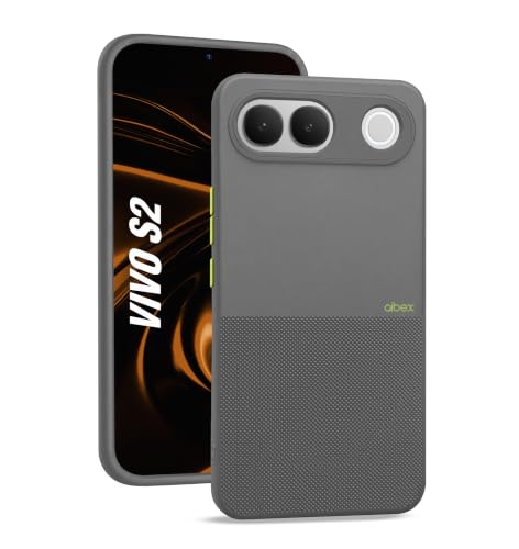 Image of AIBEX Premium Back Cover Case Compatible for Vivo S2 5G | Scratch & Drop Tested Shockproof Matte Texture Case with Soft Microfibre Lining | Slim Fit Cover Anti-Scratch - Grey
