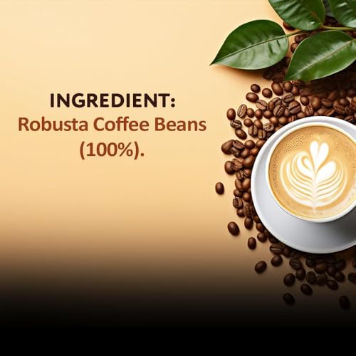 Image of Koffelo Premium Instant Coffee | 100% Indian Robusta Beans | Perfect for Hot, Cold & Espresso | Rich, Velvety & Aromatic | Speciality Instant Coffee (100gX10)