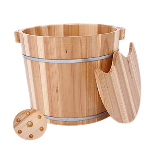 Bañera de pies de madera BABYCE artesanal spa relajante