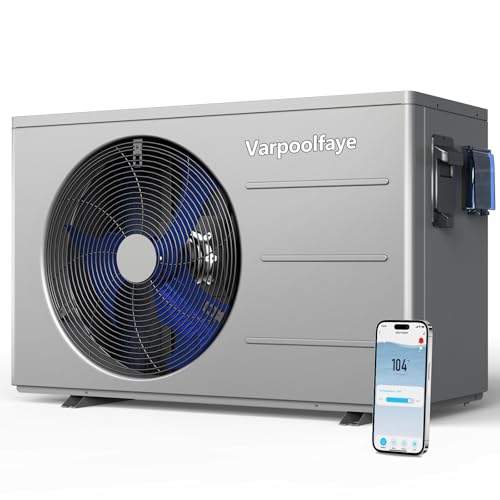 40000 BTU Swimming Pool Heat Pump, 12,000 Gallon Electric Pool Heater Above and Inground Pool,WiFi App Control, Heating or Cooling Pool Heater 220V/60Hz