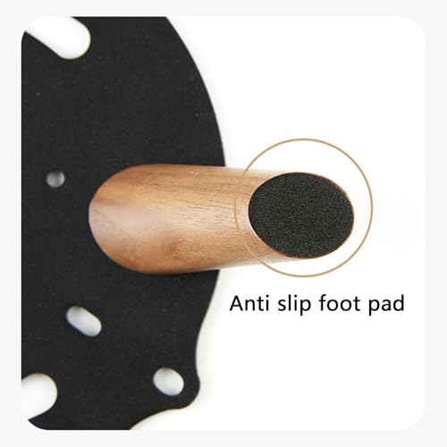 Support en métal pour haut-parleurs avec socle de protection bois