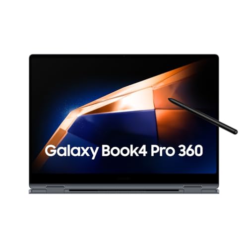 Samsung Galaxy Book4 Pro 360, Ordenador Portátil Convertible 16' HDR, Táctil y S Pen, Intel Core Ultra 7-155H, 16GB RAM, 1TB SSD, Intel ARC Graphics, Windows 11 Home, Gris, Teclado QWERTY Español