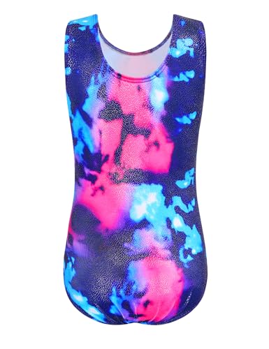 Image of Domusgo Toddler Leotard Gymnastics Long Sleeve, Sparkly Tumbling Dance Leotards for Baby Girls Kids Teens 2-14 Years