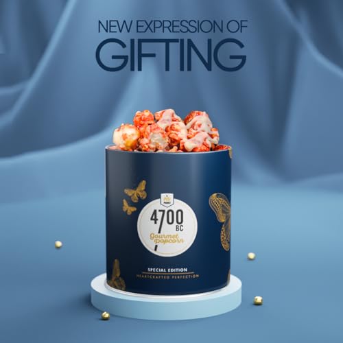Image of 4700BC Gourmet Popcorn, Cranberry White Chocolate, Tin, 150g