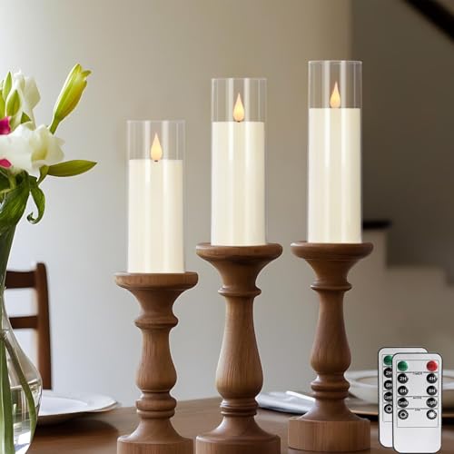 Image of 24-Pack A-Series Acrylic LED Flameless Candles with Remote Control,Outdoor Indoor - Perfect for Home Decor,Parties,and Special Occasions