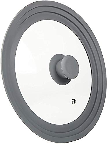 BoBoHome Universal Lid For Pots Pans Tempered Glass With Heat Resistant Silicone Rim Cooking Pot Lid-20-22-24Cm