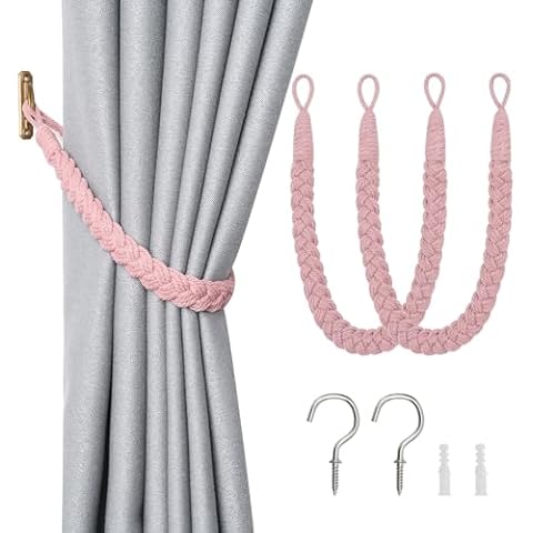 NICEEC Cotton Rope Curtain Tiebacks Cover