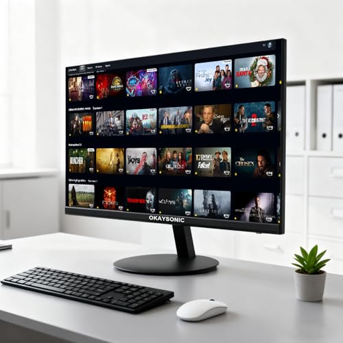 Image of 24 inch FHD Office Monitor - 100Hz Refresh Rate & 1ms Response for Ultra-Smooth AMD FreeSync, Frameless, Built-in Speakers, Eye Care