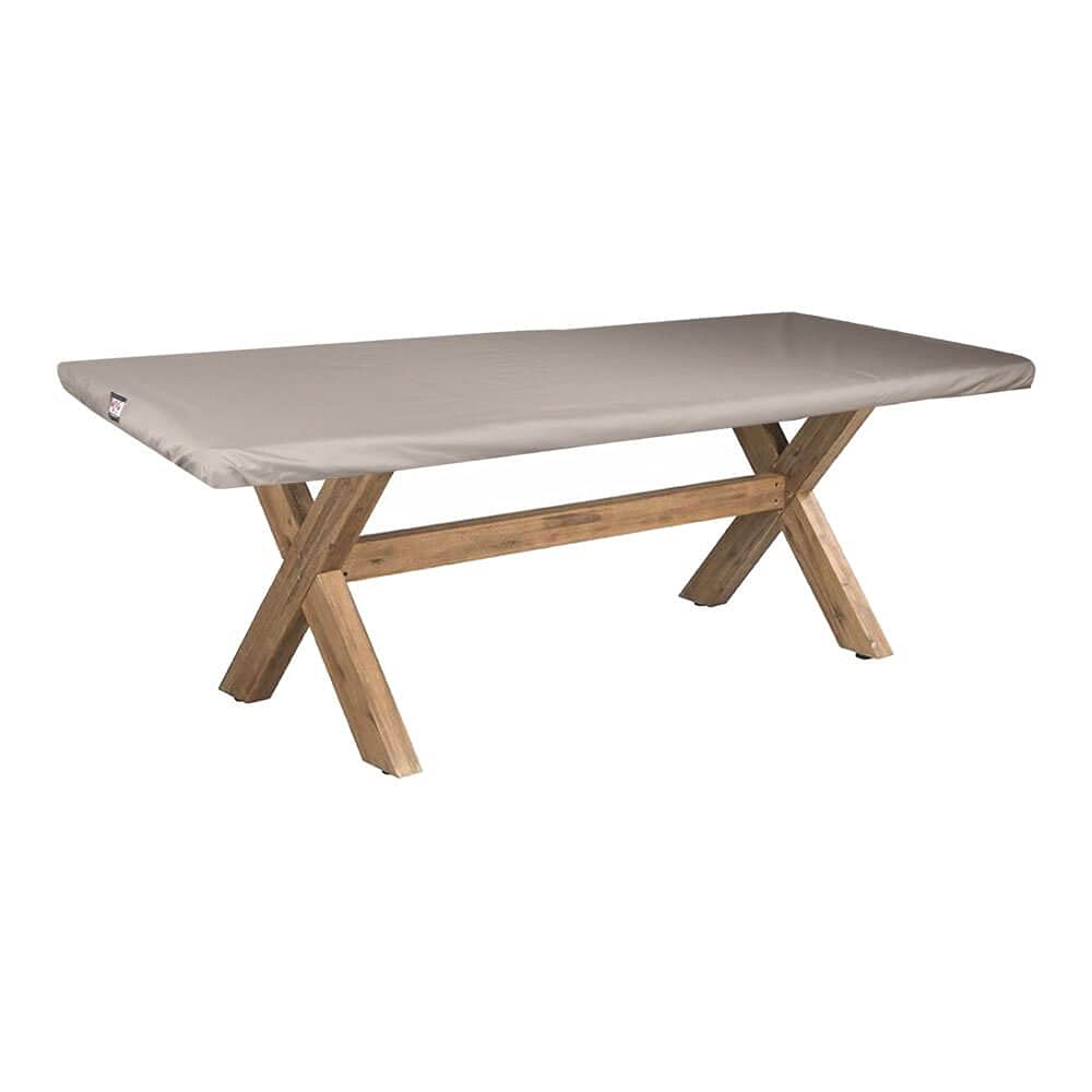 Schutzhülle für Tischplatte 200 x 100 cm | Atmungsaktiv | Wasserdicht | UV - beständig | Doppelt genähte, PU-versiegelte Naht | Elastischer Kordelzug |