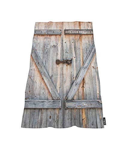 Moslion Comfy Bath Towels Rustic Old Barn Doors Boards Soft Bathing/Beach/Camping Towel for Women Men Girls Boys Large Size 64x32 Inches