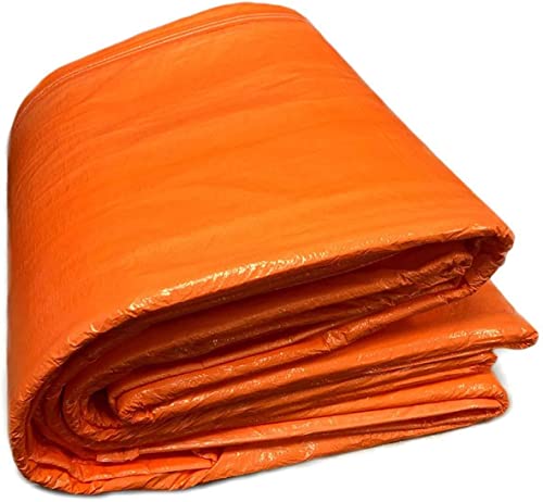 6  x 24  Concrete Curing Blanket - 3 16  Thick Closed Cell PE Coated Foam Core - Ultra Strong 8x8 Woven Poly Tarpaulin - Orange - Resistant to UV, Water, and Tears