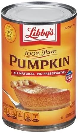 Libby's 100% Pure Pumpkin, 15oz Can ( Pack of 5 )