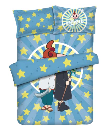 エンジェルハーツ 寝具4点セット 魔法陣グルグル【布団カバー+シーツ+枕カバー2枚】 寝具カバーセット 枕カバー 柔らかい 掛け布団カバー 肌触り 抗菌防臭 洗い替え速乾タイプ(ファイバーサテン)(1.5mx2m) エンジェルハーツ 寝具4点セット 魔法陣グルグル【布団カバー+シーツ+枕カバー2枚】 寝具カバーセット 枕カバー 柔らかい 掛け布団カバー 肌触り 抗菌防臭 洗い替え速乾タイプ(ファイバーサテン)(1.5mx2m)