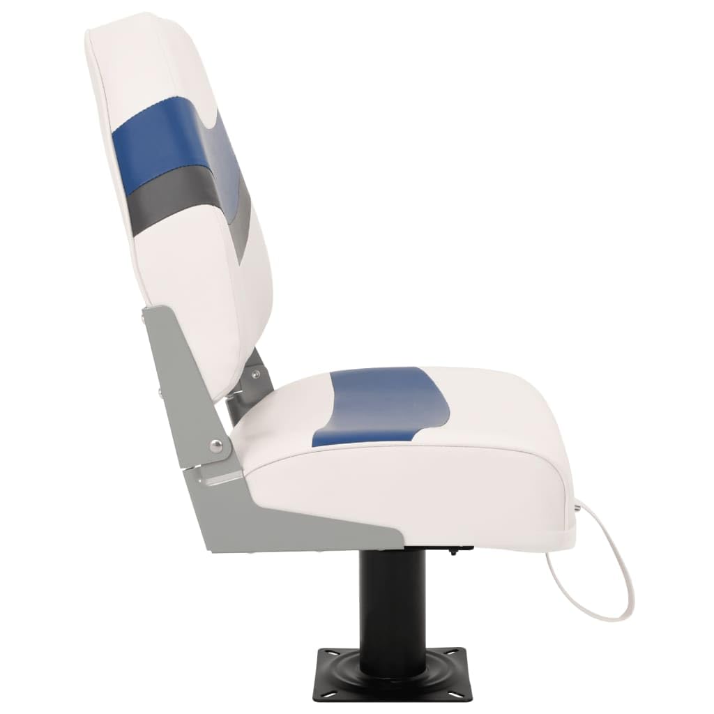 Set di sedili da barca pieghevoli con console, schienale alto, cerniere in alluminio resistente, poltrona imbottita per barche da pesca e jollen