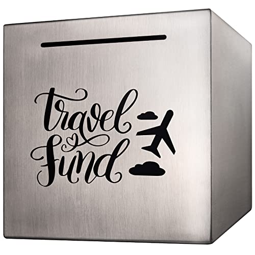 Image of Piggy Bank Made of Stainless Steel, Piggy Banks for Adults Coin Bank,Can Only Save The Piggy Bank That Cannot be Taken Out (5.9 inchX5.9 inchX5.9 inch)