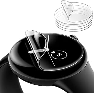 JETech Ochraniacz Ekranu dla Google Pixel Watch 2/1, Odporny na Zarysowania Samoleczący Miękki Elastyczna Folia TPU, HD Wyczyść, 6 Sztuki