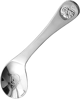 Toyvian 3 Peças Colher De Cotovelo Colheres Infantis Colher De Aço Inoxidável Mini Colheres Colheres Infantis Primeiras Colheres Infantis De Metal Talheres Para Crianças Colher De