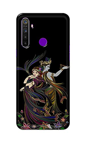 Image of Lord Radha and Krishna Hard Back Case Cover for Realme 5 / Realme 5s / Realme 5i / Realme Narzo 10 Back Cover -(J5) VNS2223