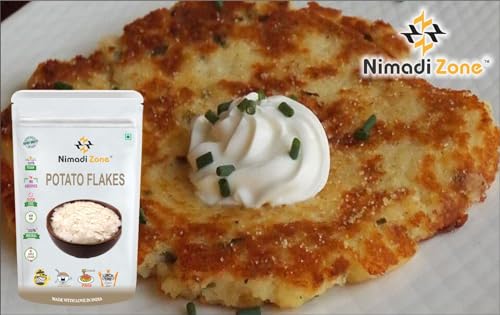 Image of Nimadi Zone Potato Flakes | Dehydrated Potato | Aaloo ka Mash | Instant ALOO POHA READYMIX Pack - 100 GM By Nimadi Zone