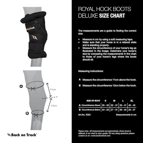 Back on Track Royal Sprunggelenkschoner Deluxe schwarz oder blau (M, schwarz)