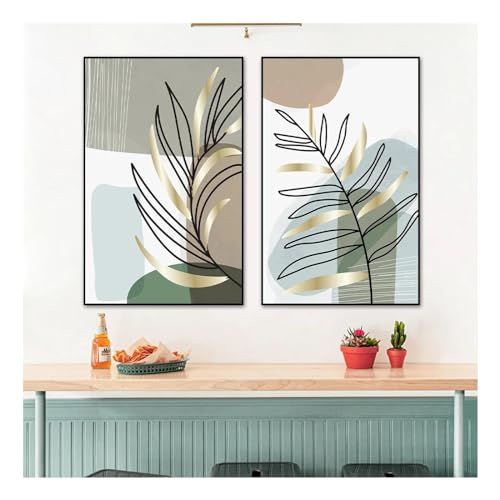Affiches impressions géométrie abstraite en toile durable sans cadre