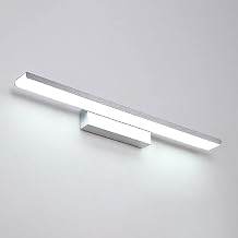Nordic LED Mirror Light 8W Bathroom Vanity Lamp, Makeup Lighting Fitting, Vanity Wall Sconce Mounted Lamps Over Mirror Cabinet, Brushed Aluminum Bath Mirror Front Lights