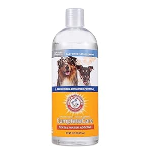 Arm & Hammer Complete Care Fresh Dental Water Additive for Dogs, 16 Fl Oz – Flavorless Dog Water Additive, Dog Mouth Wash, Dog Dental Rinse, PetWater Additive, Pets Dental Care for Bad Breath