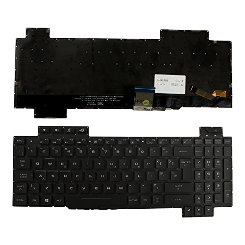 Clavier pour ordinateur portable ASUS GL504GM-BN256T touche rétroéclairée noire Power4Laptops