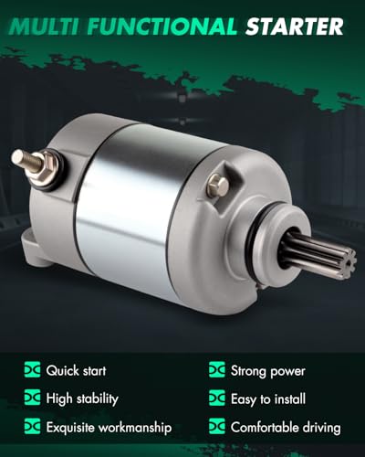 Image of SCITOO Starter for 19620 Starter Motor Fits for Polaris All-Terrain Vehicle (ATV) Outlaw 525 2007-2011 for Outlaw 450 S 08 10 for Outlaw 450 MXR 09 for Beta Motorcycles RR 250 for Enduro 05-07