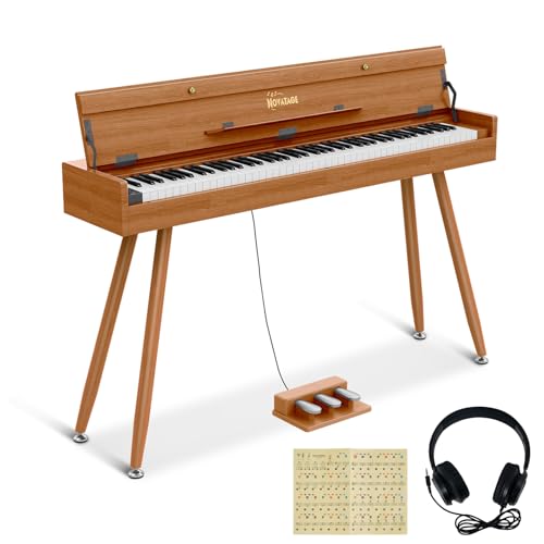 NOVATAGE 88 Key Digital Piano Keyboard for Beginners, Fully Weighted Wooden Electric Piano with...