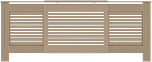 Miniatura 148 de 2 piezas de MDF para el hogar, calentador de sala de estar, soporte lateral para calefacción, cubierta de radiador, estante de gabinete de