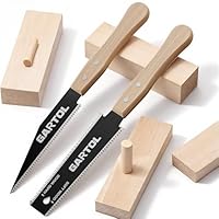 GARTOL 2-tlg. Japansäge Set,Doppelte Kante Ryoba(17TPI/14TPI) & 6\ Handsäge mit SK5 Klinge & Holzgriff,Profi Feinsäge Zugsäge für Holzbearbeitung Heimwerker Zimmermann