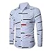 NP Herren Langarm Casual Spring Unregelmäßige Muster Tallode Collar Herren