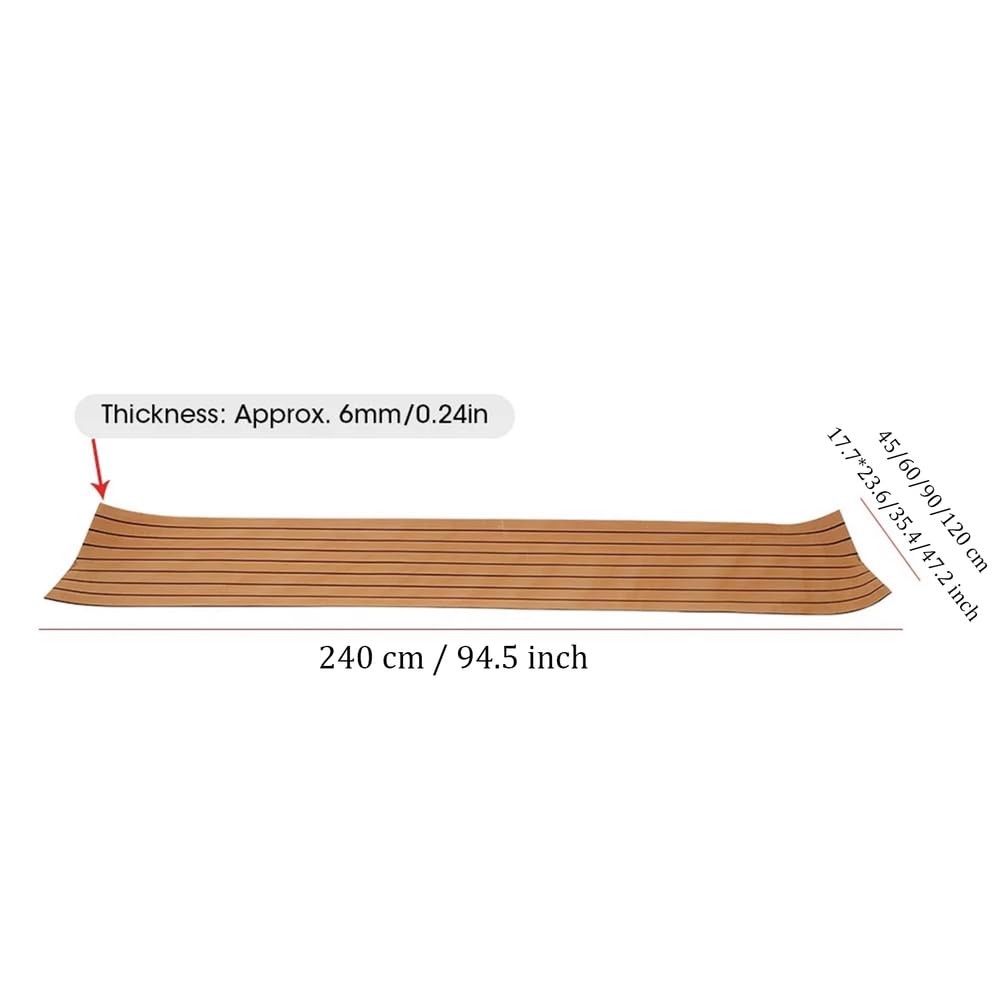 Tappetino in schiuma EVA per barche e barche, antiscivolo, autoadesivo, spessore 6 mm, pavimento diamantato per basso, yacht, barca a motore, camper, top refrigeranti