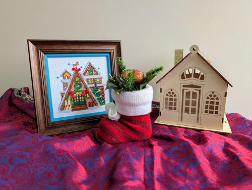 Image of RIOLIS Winter Cabin Counted Cross-Stitch Kit