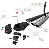 Kompatybilny z Renault Austral (RHN) 2022-2025 ACE-2, bagażnik dachowy, czarny aluminium, 2 drążki