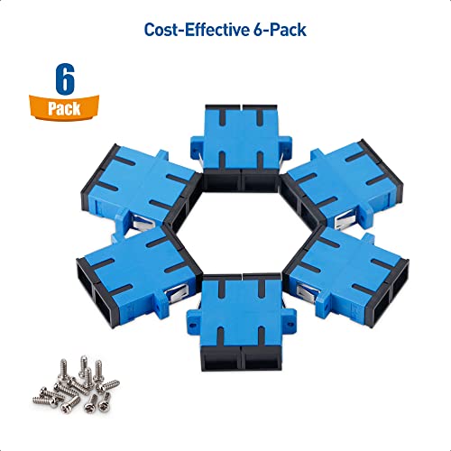 Cable Matters 6-Pack Adaptador Fibra Óptica SC a SC OS2 miniatura 6