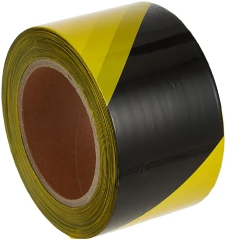 Nastro Segnaletico Giallo E Nero TopSoon - 200 M X 70 Mm, Non Adesivo, Per Cantieri E Aree Pericolose - Foto 8