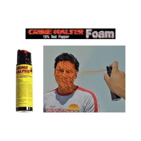 Crime Halter 15% Red Pepper Spray Foam - 4 oz. Cover