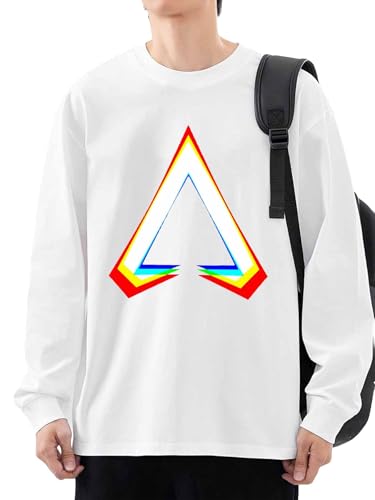 [ORANGE T] Apex Legends �G�[�y�b�N�X���W�F���Y T�V���c �����Y ���� �g���[�i�[ �l�C �g�b�v�X �N���[�l�b�N �J�W���A�� ������� �l�C ���K�� ���� �_�炩�� 100%�� �j�����p �傫���T�C�Y ���{�� L