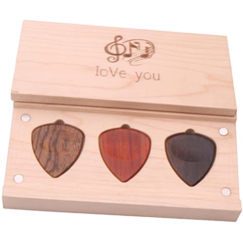 ESBANT 1 Jeu de médiators en Bois avec Support de médiator for Guitare pièces d’instruments de Musique Pratiques - Les Beatles, Paul McCartney, John Lennon, RIngo Starr, George Harrison ESBANT 1 Jeu de médiators en Bois avec Support de médiator for Guitare pièces d'instruments de Musique Pratiques