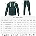 R RAMBLER 1985 Mens Tracksuit 2 pieces fashion Fleece Hooded Sweatsuit set for big and tall men jogger suit running sports outwear(dark green,3XL)