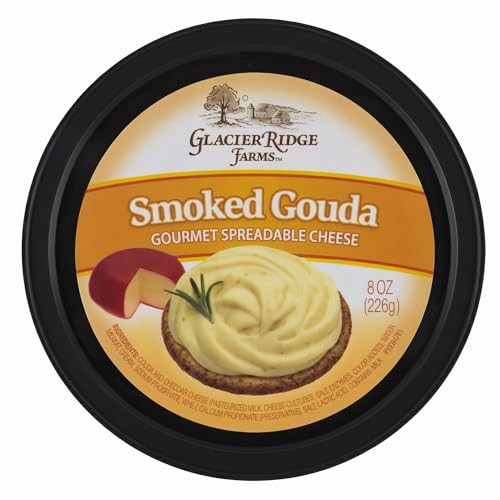 Glacier Ridge Farms Smoked Gouda Gourmet Spreadable Cheese 8oz (One Cup)