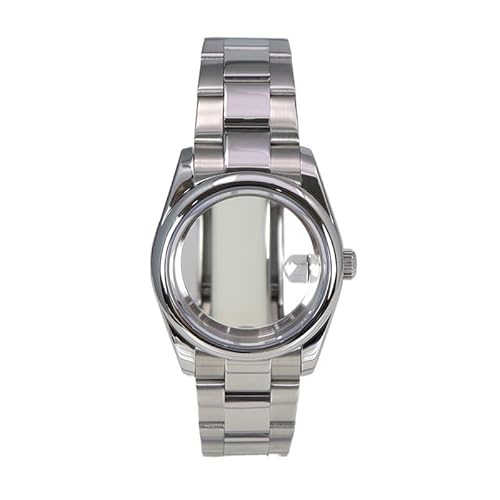 1 36mm 40mm vP[X 316L XeXX`[uXbg ˂ݎNE NH35 NH36 NH34 8215 [ug KX ICX^[(Glass cover 2,40mm Miyota 8215)