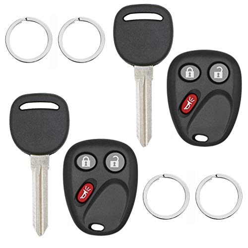 hikotor Key Fob Keyless Entry Remote Car Key Fob with Ignition Key - Fits 2003-2006 Chevy Avalanche Equinox Silverado SSR Suburban Tahoe/GMC Sierra Yukon/Hummer H2 / Pontiac Torrent/Saturn Vue,LHJ011