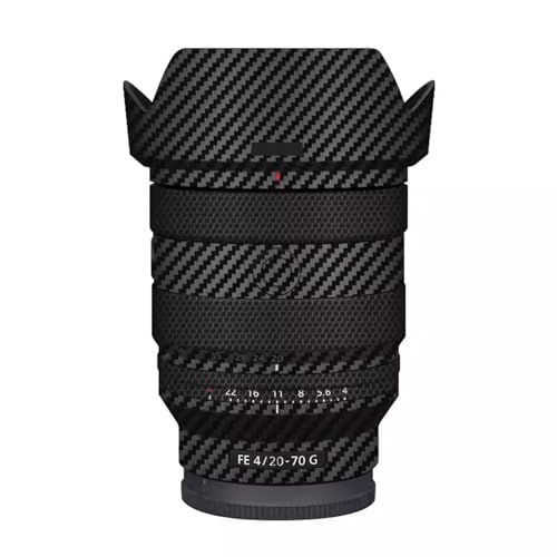 Film de protection vinyle Sony FE 20-70 mm F4 G fibre carbone noir