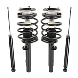 MOSTPLUS 171582 171581 5988 Complete Front and Rear Shock Absorbers Compatible for BMW E46 320i...